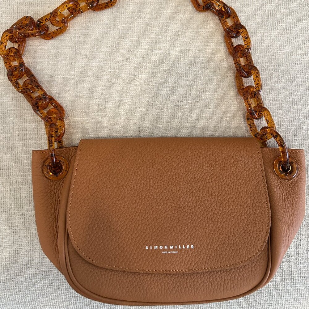Simon Miller Leather Chain Shoulder Bag/Bend Bag